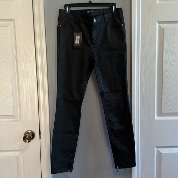 NWT ARMANI EXCHANGE Black Pants - Picture 2 of 11